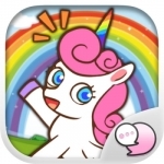 Sweety Unicorn Stickers &amp; Keyboard By ChatStick
