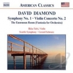 David Diamond: Symphony No. 1; Violin Concerto No. 2 by Diamond / Schwarz / Seattle Symphony / Talvi