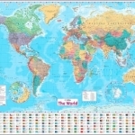 Collins World Wall Paper Map