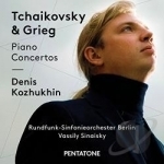 Tchaikovsky &amp; Grieg: Piano Concertos by Edvard Grieg / Denis Kozhukhin / Vassily Sinaisky