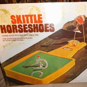 Skittle horseshoes. 
