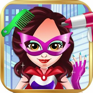 Superhero Girl Salon: Kids Makeup and Dressup Game