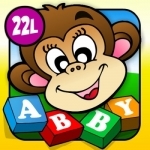 First Words 7+2 · Early Reading A to Z, TechMe Letter Recognition and Spelling (Animals, Colors, Numbers, Shapes, Fruits) - Learning Alphabet Activity Game with Letters for Kids (Toddler, Preschool, Kindergarten and 1st Grade) by Abby Monkey®