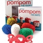 Make Pompom Fun Shapes: Creative Craft Kit-Includes Yarn, Templates, and Instructions for Making Fruit, Dolls, Ornaments, and More! - Featuring a 16-Page Book with Instructions and Ideas