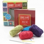 Granny Squares, One Square at a Time / Amulet: Includes Hook and Yarn for Making Two Amulet Bag Necklaces - Featuring a 32-Page Book with Instructions and Ideas