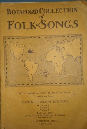 Botsford Collection of Folk Songs Volume 1