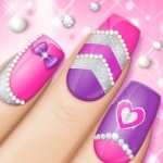 Fashion Nail Art Designs Game: Pink Nails Manicure Salon and Beauty Studio for Girls