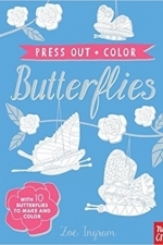 Press Out and Color: Butterflies