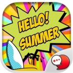 Summer Girl Stickers &amp; Emoji Keyboard By ChatStick