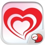 Red Heart Collection Sticker Keyboard By ChatStick