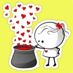 LOVE Stickers &amp; FLIRTY Emoji Free for WhatsApp &amp; Viber!