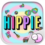 Hippie Art Retro Accessory Stickers By ChatStick