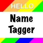 NAMETAGGER Fun, Funny NameTag w/ Name &amp; Title! Landscape, Portrait &amp; Watch Modes