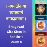 Bhagavad Gita Class (Ch3) in Sanskrit by Dr. K.N. Padmakumar (Samskrita Bharati)