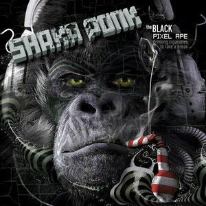 The Black Pixel Ape (Drinking cigarettes to take a break) by Shaka Ponk