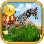 Zebra Safari Animals - Kids Game for 1-8 years old