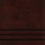 KJV, Word Study Bible, Imitation Leather, Brown, Red Letter Edition: 1,700 Key Words That Unlock the Meaning of the Bible