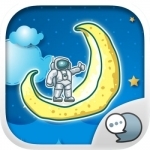 The Moon Emoji Stickers Keyboard Themes ChatStick