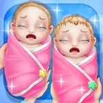 Newborn Twin Sisters Care - Fun Games
