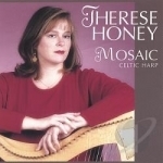 Mosaic: Celtic Harp by Theresa Honey