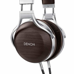 Denon AHD5200EM Premium Over-Ear Headphones Zebra Wood