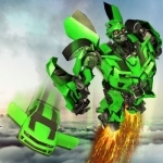 Flying Robot Car Transform War