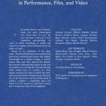 Ute Meta Bauer: Theatrical Fields. Critical Strategies in Performance, Film, and Video