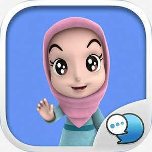 Nada1 Muslim hijab Eng Stickers By ChatStick