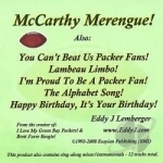 McCarthy Merengue by Eddy J Lemberger