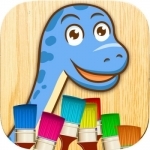 Color dinosaurs - dinosaur coloring  games