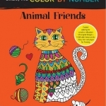 Brilliantly Vivid Color-by-Number: Animal Friends: Guided Coloring for Creative Relaxation-30 Original Designs + 4 Full-Color Bonus Prints-Easy Tear-Out Pages for Framing
