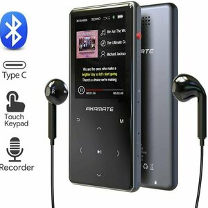 Akamate MP3 Player, 16GB Player with Bluetooth 4.2, Music Player with FM Radio, One Click Recording