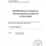 Model Fitting in Frequency Domain Imposing Stability of the Model